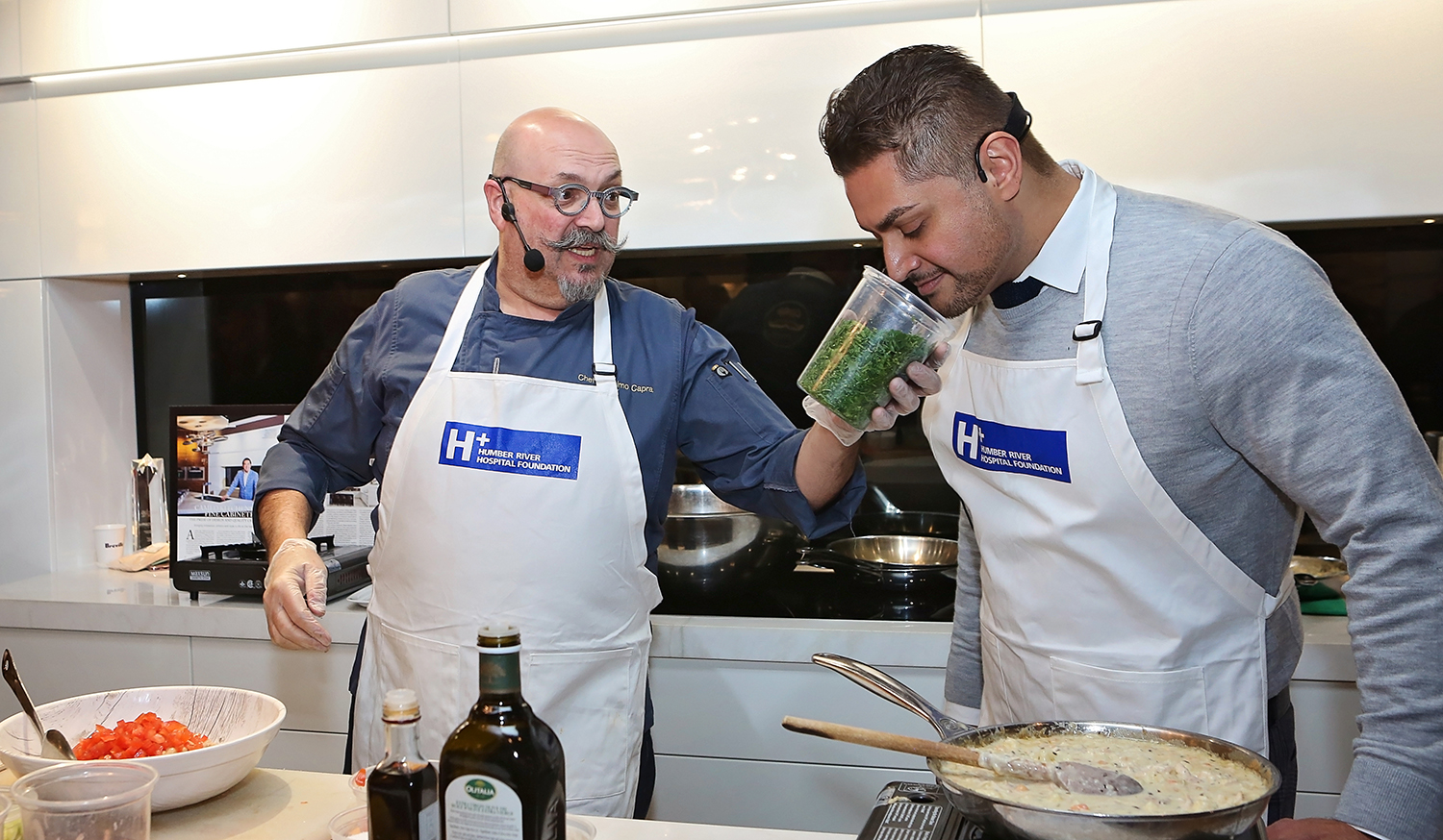 Cooking with Cameo Kitchens for the Humber River Hospital Foundation