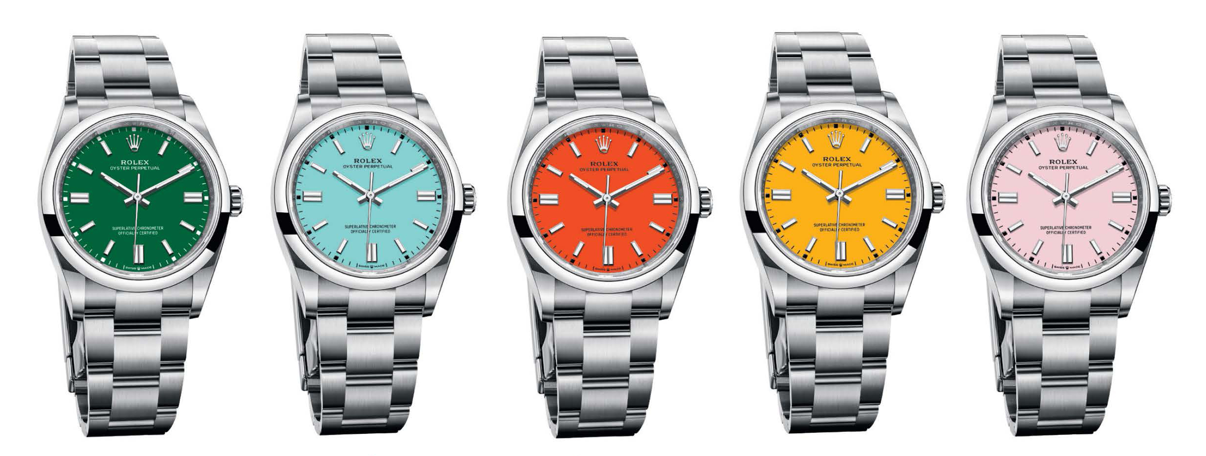 Indulge in a colourful dial from Rolex