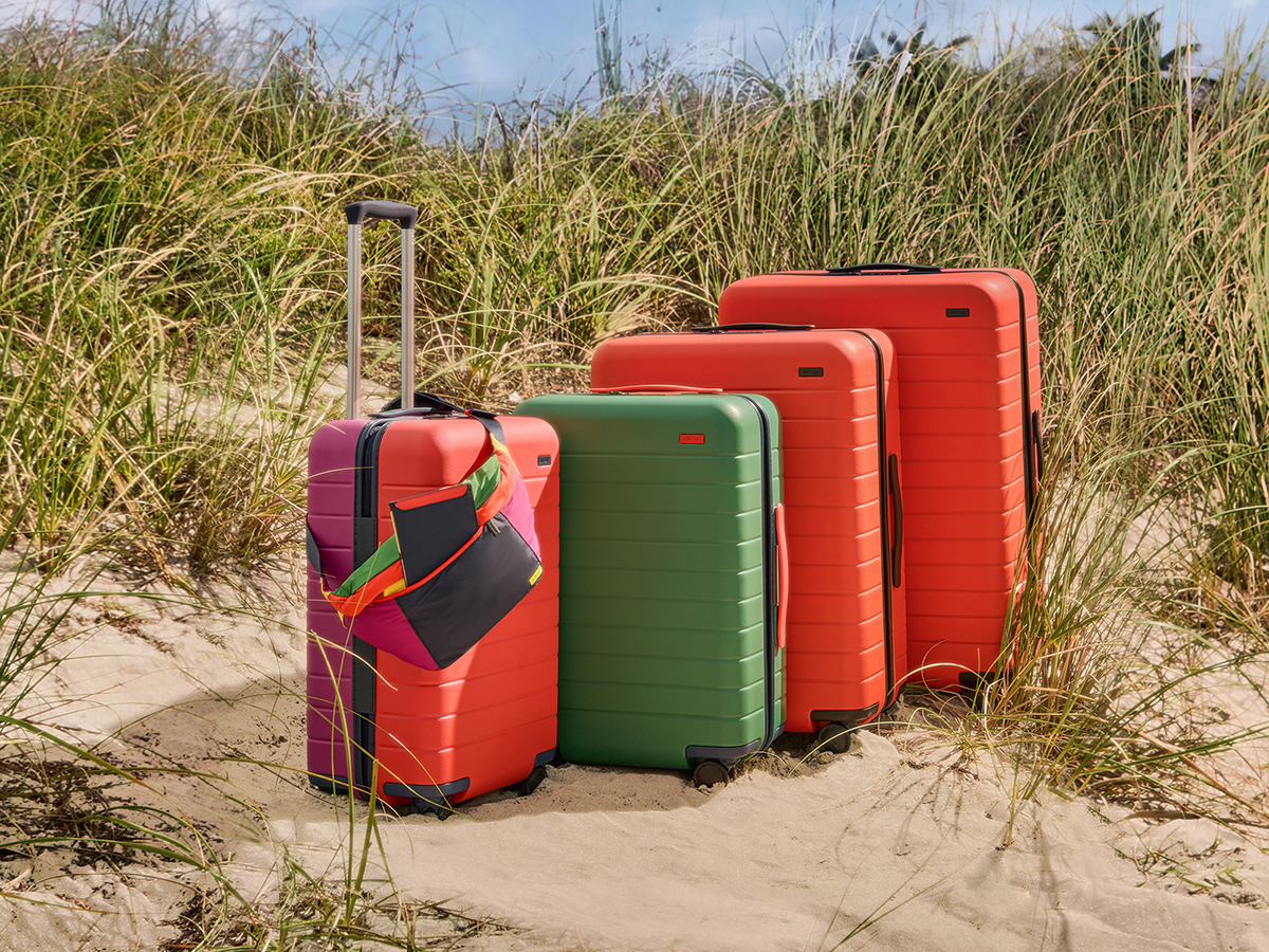 Get Away with this bright, limited-edition luggage